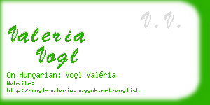 valeria vogl business card