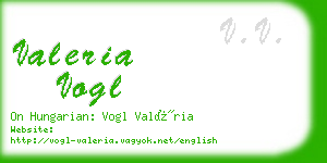 valeria vogl business card